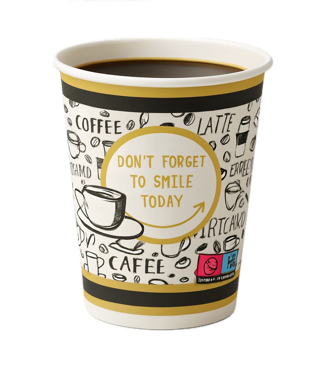 Gotë letre 7 oz, "Coffee"